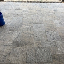 IMG_1081 The front porch done in Travertine tile.